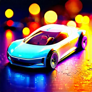 Innovative Electric Vehicle Design With Futuristic Blue