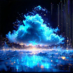 Cloud Computing Visualization With Image, There