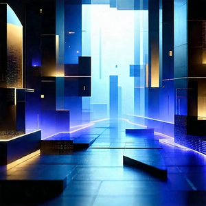 Futuristic innovation hub