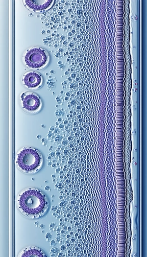 A Close-up Of A Blue, Purple, And White Object, Possibly A Piece Of Art Or A Sculpture
