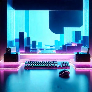 (futuristic:1.11) digital workspace
