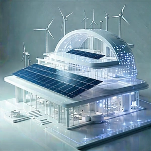 Innovative Renewable Energy (design:1.22) With Large, Modern