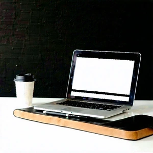 Business Editorial Photography: Workplace With Laptop And Coffee On Desk With Laptop Computer