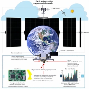 The Image Is A Diagram Showing The Earth's Orbit And The Position Of A Satellite