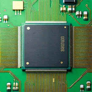 Tech Blender Artwork: Close-up of microprocessor