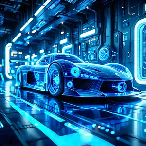 Automotive Technology In (modern:1.29) Laboratory With Image, There