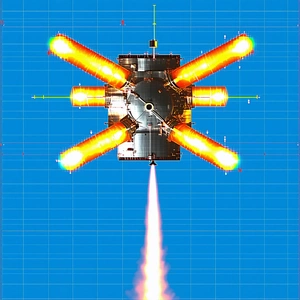 A Rocket Is Shown In The Image, With Its Engine On
