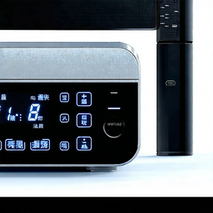 Tech Concept Art: Innovative Smart Appliance (design:1.15) With Digital Clock