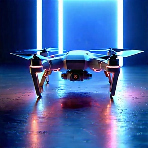 Drone With Holographic Display With Small Drone