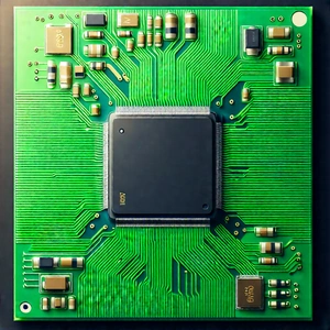 Close-up Of Microprocessor With Close-up Computer