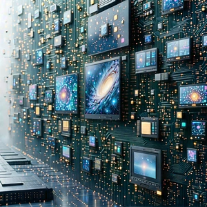 Close-up of sensor array