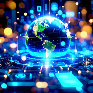 Big Data Visualization With Blue White