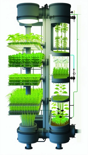 A Large, Multi-tiered Plant Growing System, Likely A Hydroponic Setup