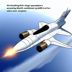 A White Airplane Is Shown In A Cartoon Drawing, Flying Through The Sky