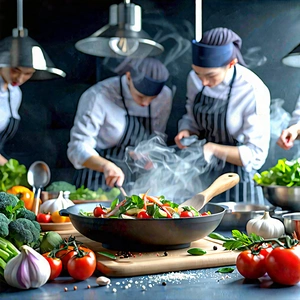 Lifestyle Cinema 4D: Cooking class with community group