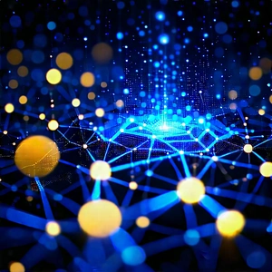 Blockchain Network Visualization With Image, There