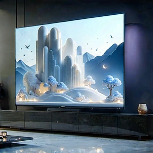 Smart Home Device With Digital Artwork With Large Flat