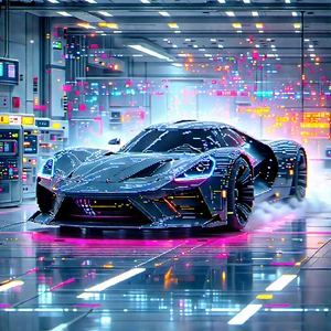 Automotive Technology In Research Center With Image, There