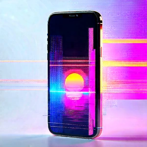 Smartphone With Data Visualization With Cell Phone