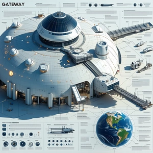 A Large White Building With A Dome On Top Is Shown In A Diagram