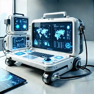 Healthcare Technology In Field Deployment With Image, There