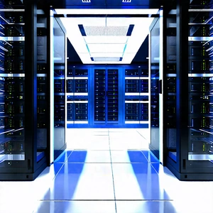 (futuristic:1.24) server room
