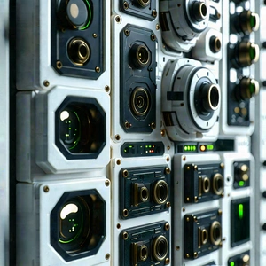 Close-up of sensor array