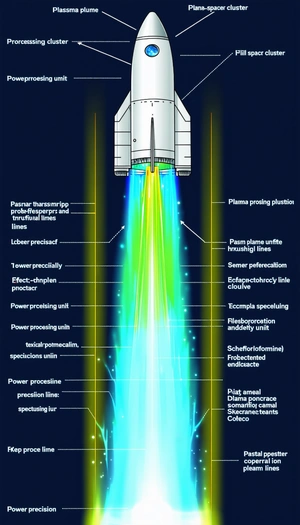 The Image Is A Diagram Showing The Different Parts Of A Rocket