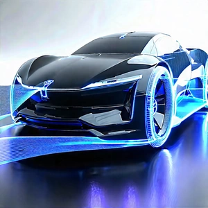 Innovative Electric Vehicle Design With Futuristic Displayed