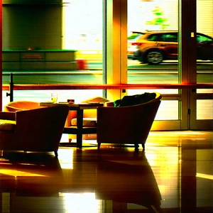 Urban Hdr Photography: Urban cafe culture scene