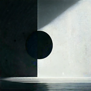 Abstract Diagram Style: (minimalist:1.38) Exploration With Negative Space With Black White