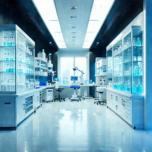 Healthcare Technology In (modern:1.3) Laboratory With Large, Well-lit