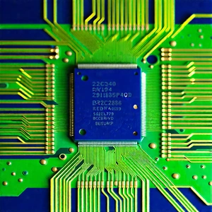 Close-up of microprocessor