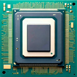Close-up of microprocessor