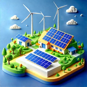 Innovative Renewable Energy Design With Small, Colorful,
