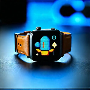 Smart Watch With Streaming Content With Watch Brown