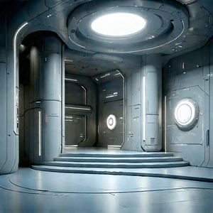 Futuristic Innovation Hub With Image, There