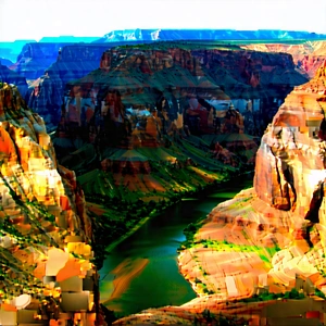 Nature Landscape Photography: Aerial view of canyon system
