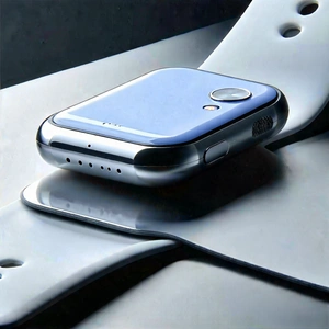 Tech Macro Photography: Innovative Wearable (device:1.16) Design With Blue Cell
