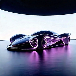Innovative Electric Vehicle Design With Futuristic Display,
