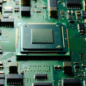 Tech Editorial Photography: Close-up of microprocessor