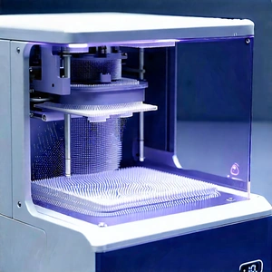 3d Printer With Digital Particles With Machine Shown
