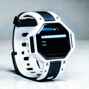 Innovative Wearable Device Design With White Watch