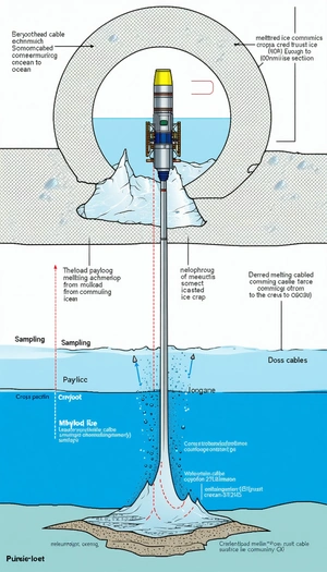 The Image Is A Diagram Of A Submarine, Showing The Various Components And Their Functions