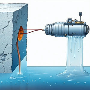A Cartoon Drawing Of A Water Pump Is Shown In The Image