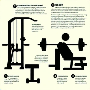Lifestyle Infographic Style: Strength training in home gym