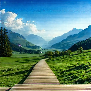 Educational Technology In Tech Office With Beautiful Mountain
