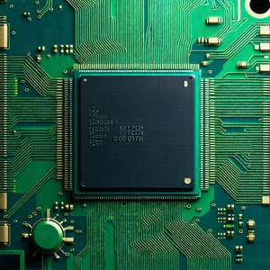 Close-up of microprocessor