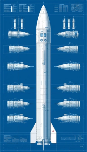 In This Image, There Are Several Different Types Of Spacecraft Displayed In A Blue Background