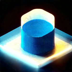 Futuristic Research Laboratory With Blue Plastic